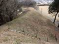 興国寺城 本丸土塁上