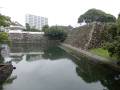 府内城 本丸石垣と内堀