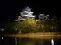 広島城ライトアップ天守